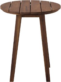 OWCLSTDB Dark Brown Round Patio Side Table-3