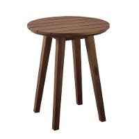OWCLSTDB Dark Brown Round Patio Side Table-4