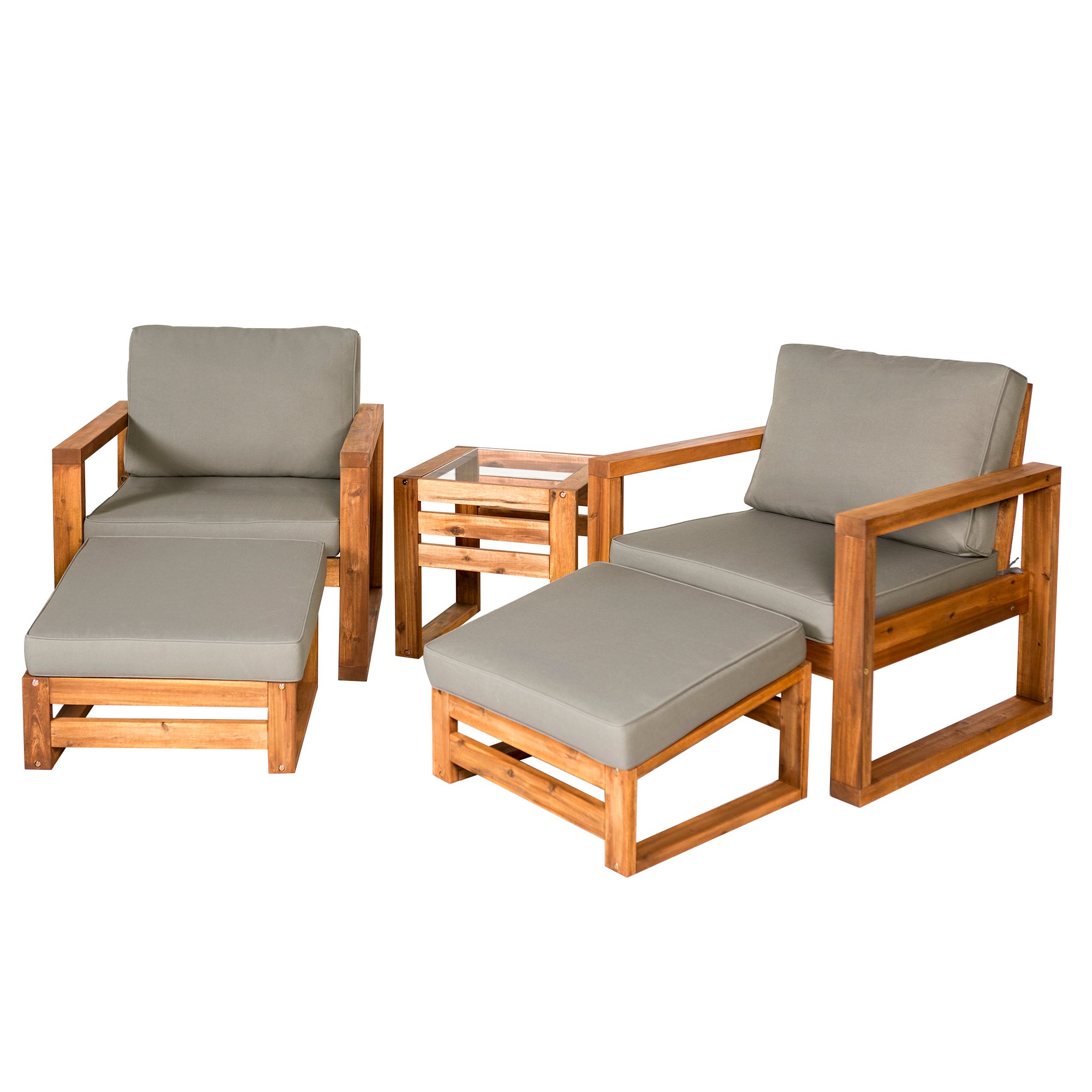OWHUD5CH 5 Piece Modern Patio Chair Set-3