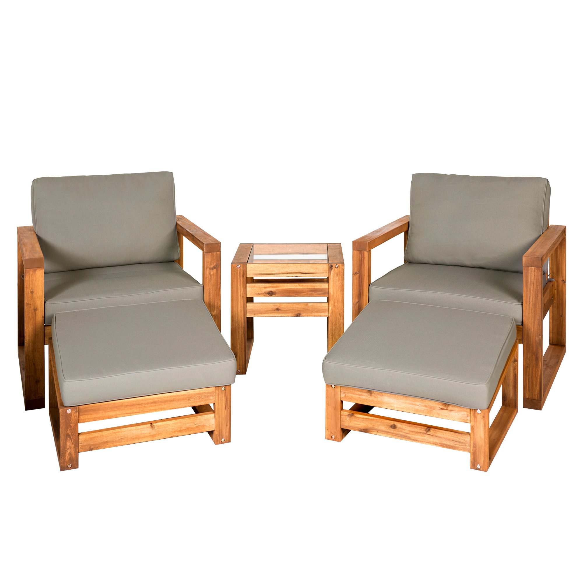 OWHUD5CH 5 Piece Modern Patio Chair Set-4