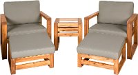 OWHUD5CH 5 Piece Modern Patio Chair Set-4