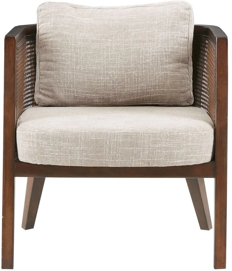 Ink+Ivy Mid Century Camel Brown Walnut Accent Chair-1