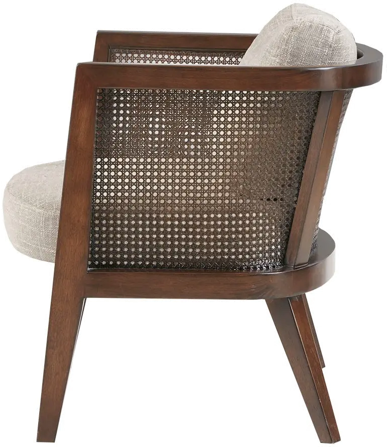 Ink+Ivy Mid Century Camel Brown Walnut Accent Chair-3