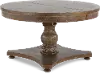 French Country Timberwood Round Dining Table - Soulan