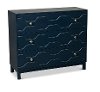 Modern Navy Blue 3 Drawer Storage Console