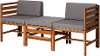 OWSAN3PCBR Light Brown Patio Set with Chairs & Ottoman