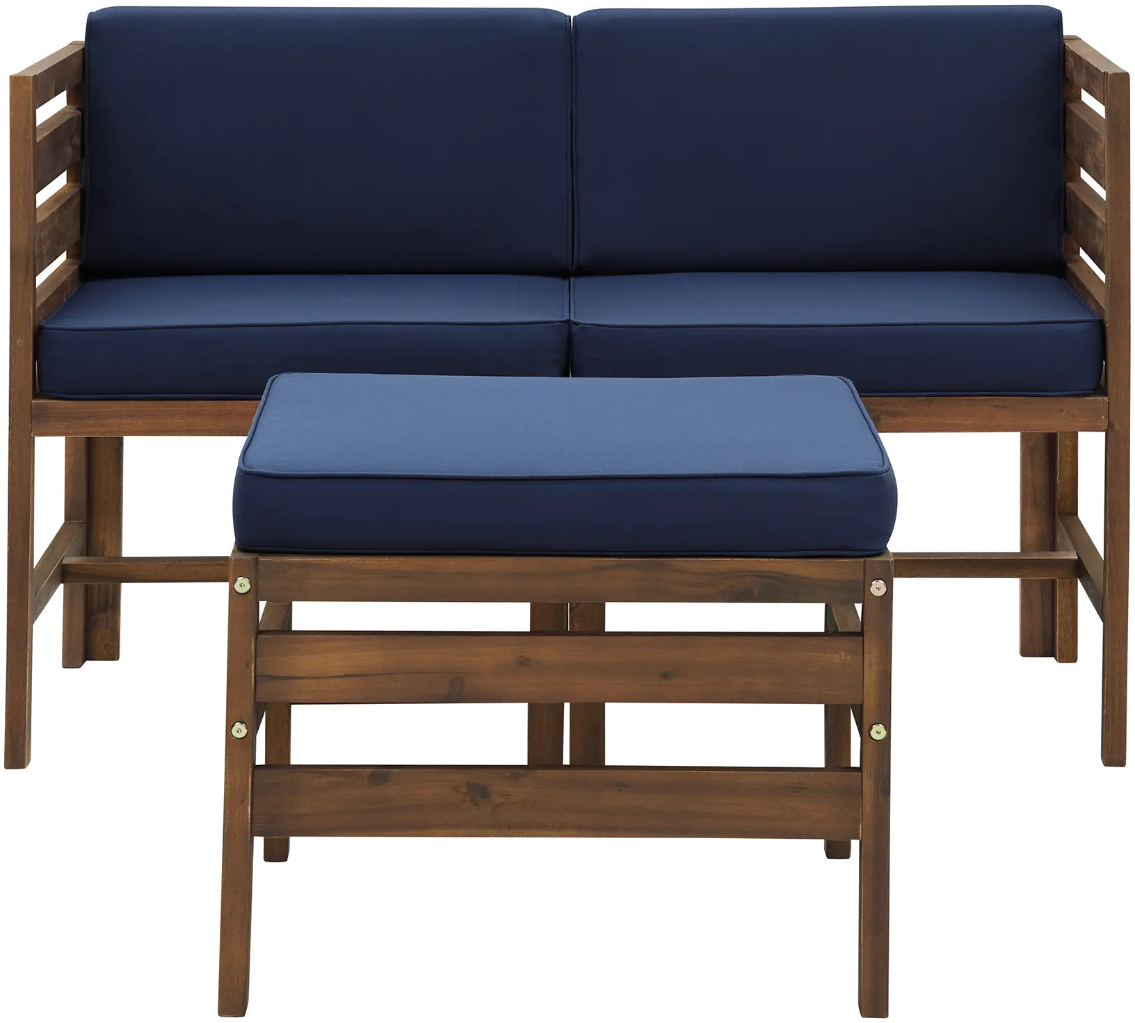OWSAN3PCDBBU Dark Brown Patio Set with Chairs & Ottoman-2