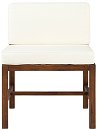 Dark Brown Armless Chair