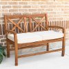 OWXBLSBR Brown Patio X-Back Loveseat