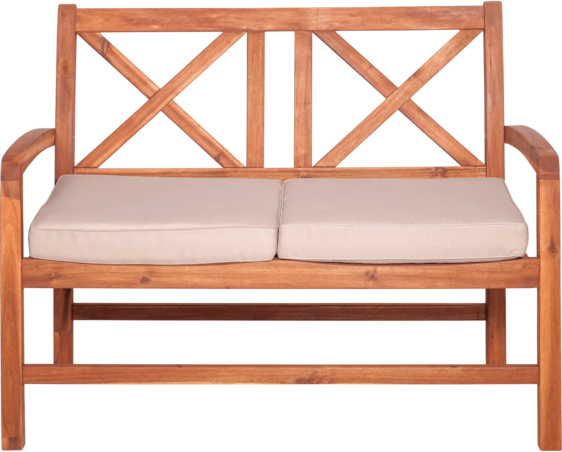 OWXBLSBR Brown Patio X-Back Loveseat-3