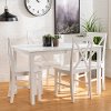 TW485PCXBWH White 5 Piece Dining Room Set - McHale