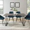 TW60MDNGH Industrial Gray Dining Room Table - Shirley