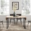 TW72WEBDLBH Light Brown Oval Dining Room Table - Weber