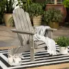OWACKDGW Gray Wash Wood Adirondack Patio Chair