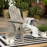 OWACKDGW Gray Wash Wood Adirondack Patio Chair