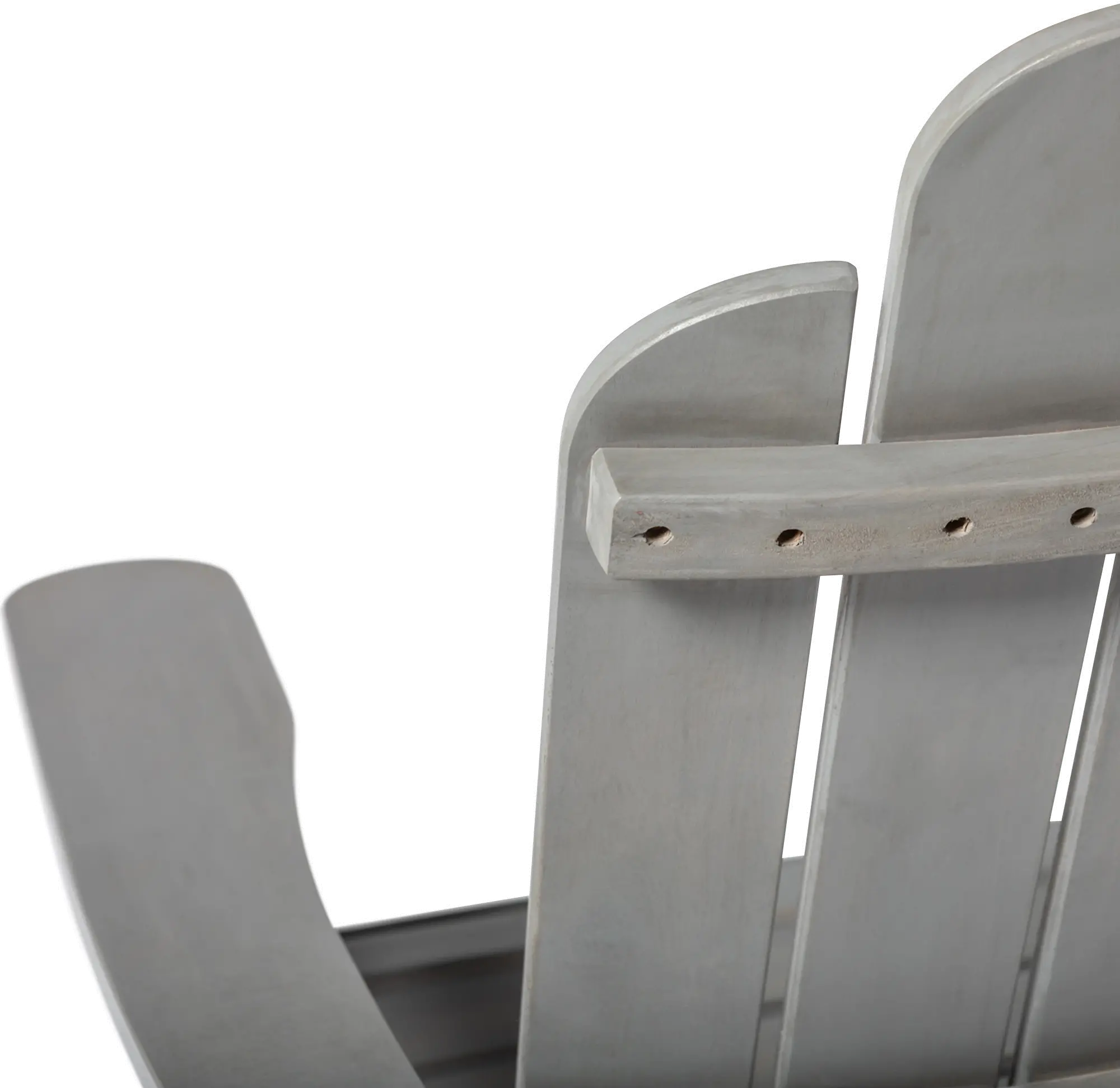 OWACKDGW Gray Wash Wood Adirondack Patio Chair-4