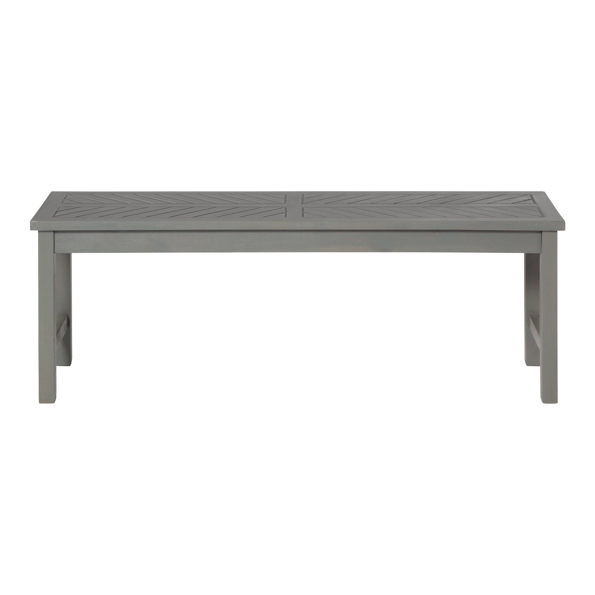OWB53VINGW Vincent Grey Wash 53 Modern Patio Dining Bench-3