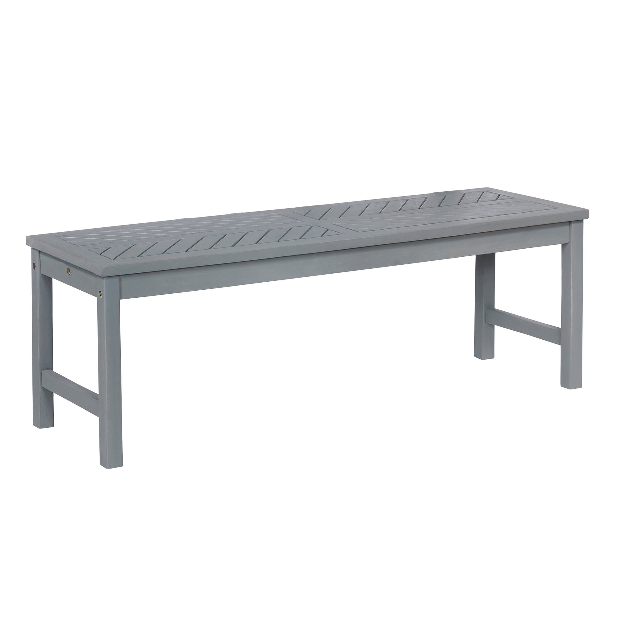 OWB53VINGW Vincent Grey Wash 53 Modern Patio Dining Bench-5