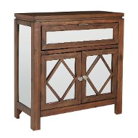 Antique Natural Brown Storage Accent Cabinet - Benton