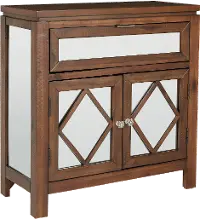 Antique Natural Brown Storage Accent Cabinet - Benton