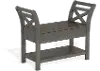 Marble Blue Bench With Storage