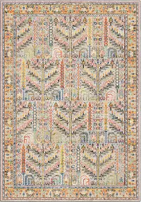 9512/5X8 Imperial 5' x 8' Safavid Yellow and Gray Area Rug