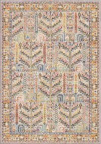 9512/8X11 Imperial 8' x 11' Safavid Yellow and Gray Area Rug