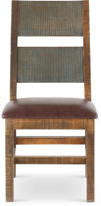 Rustic Brown Dining Room Chair - Antique