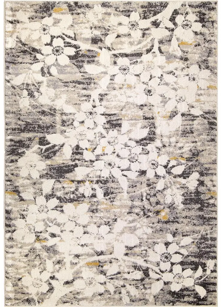 9501/5X8 Studio 5 x 8 Asian Garden Light Gray Area Rug-1