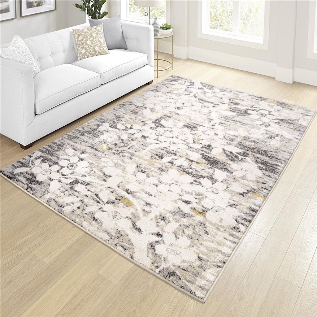 9501/5X8 Studio 5 x 8 Asian Garden Light Gray Area Rug-7