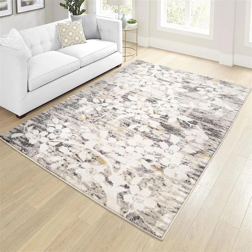 9501/5X8 Studio 5 x 8 Asian Garden Light Gray Area Rug-7