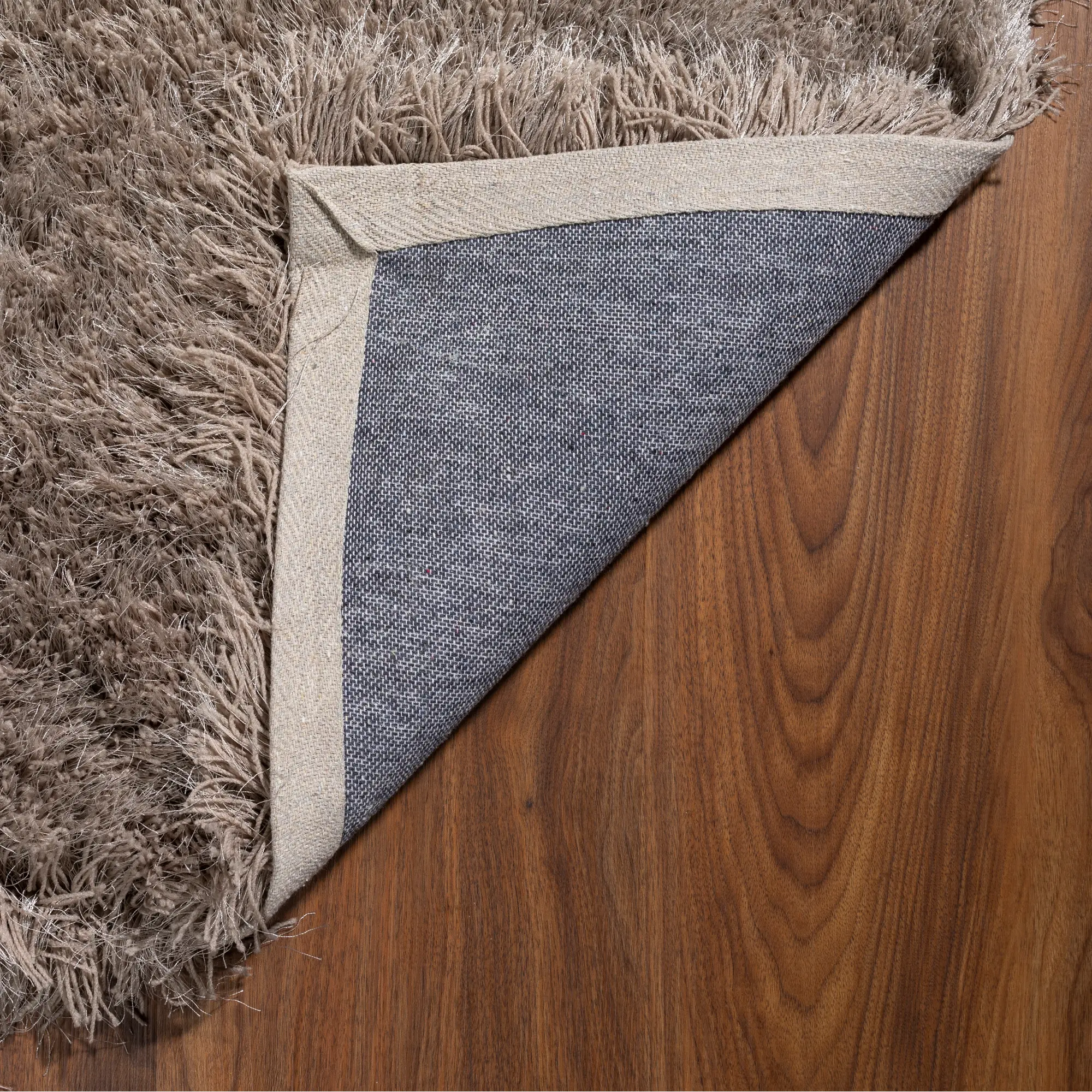 IA100MU5X8 Impact 5' x 8' Mushroom Brown Shag Rug-2