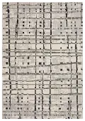 KM4GR5X7-KARMA Karma 5 x 8 Abstract Gray Area Rug
