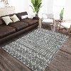 MQ2ME5X7 Marquee 5 x 8 Metal Gray Shag Rug