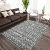 MQ2ME5X7 Marquee 5 x 8 Metal Gray Shag Rug