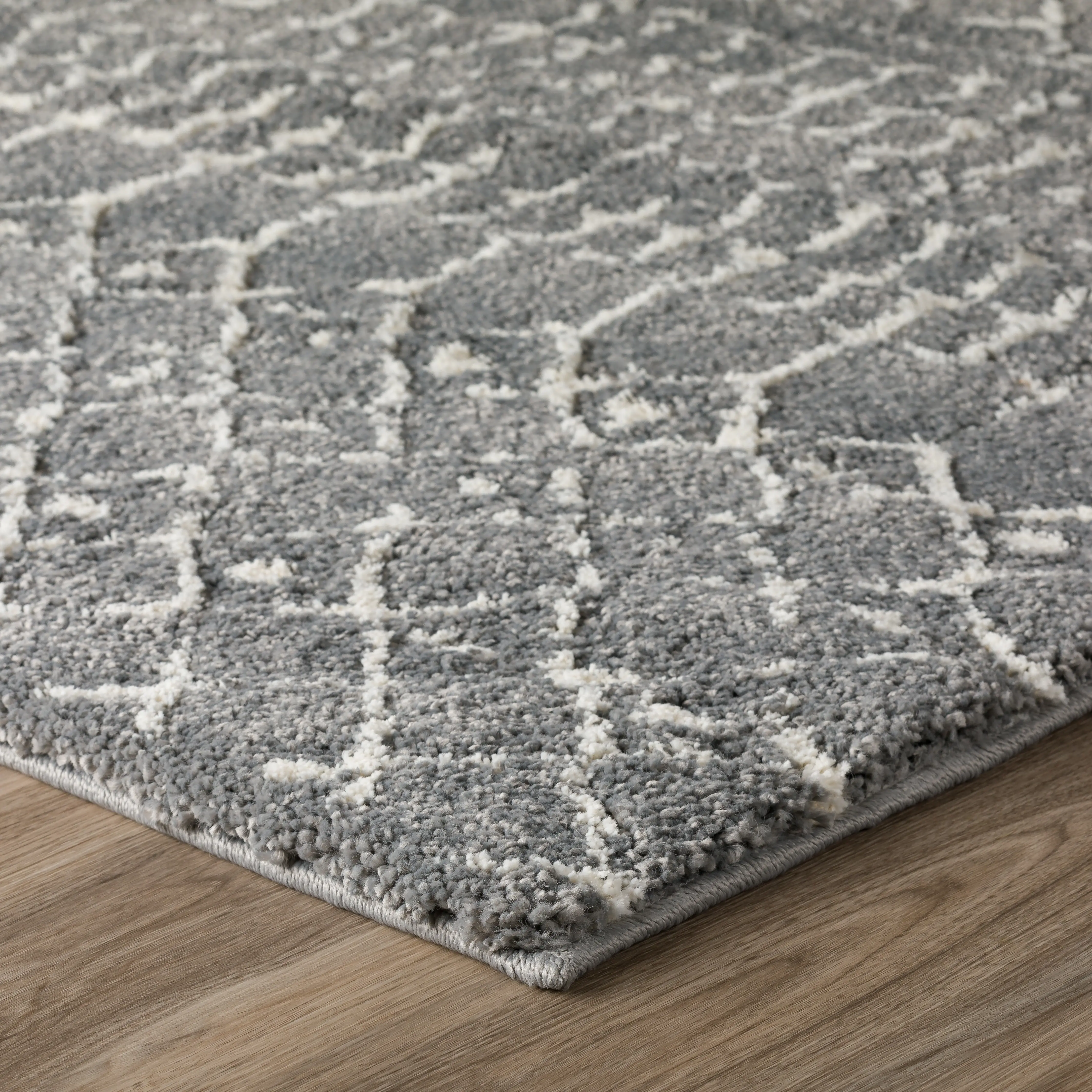 MQ2ME8X10 Marquee 8 x 10 Metal Gray Shag Rug-4