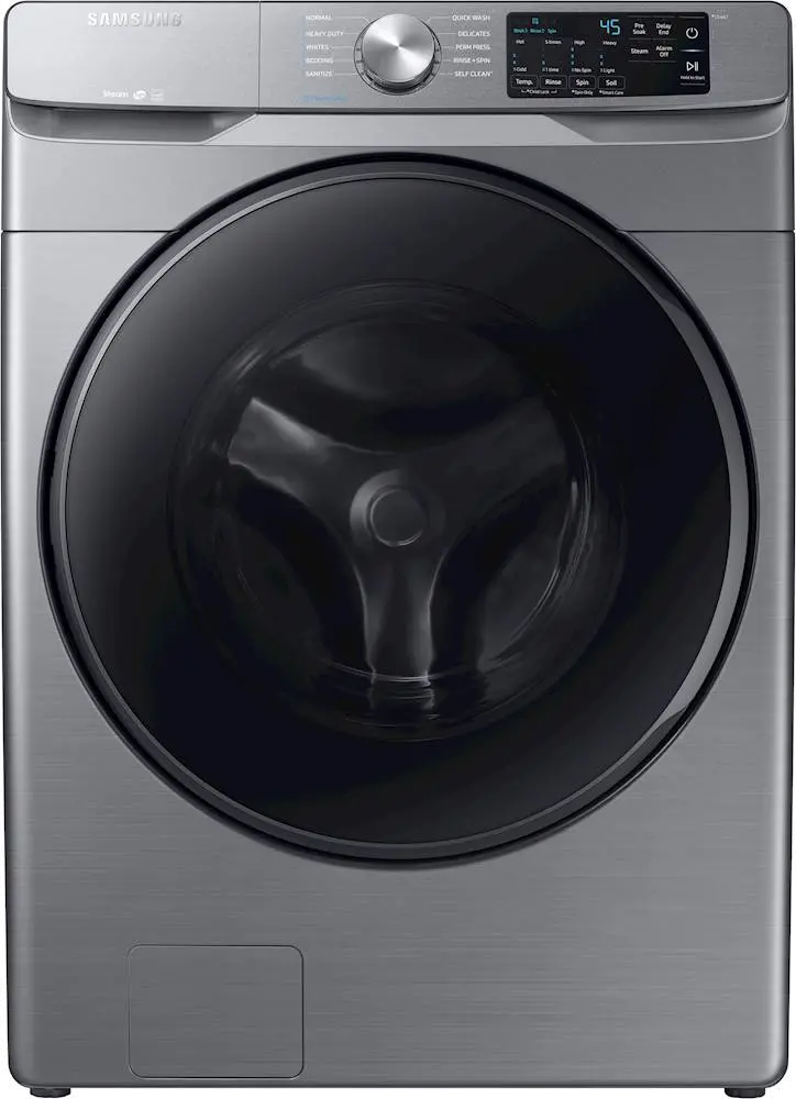 WF45R6100AP Samsung 4.5 cu. ft. Front Load Washer with Steam - Platinum-1