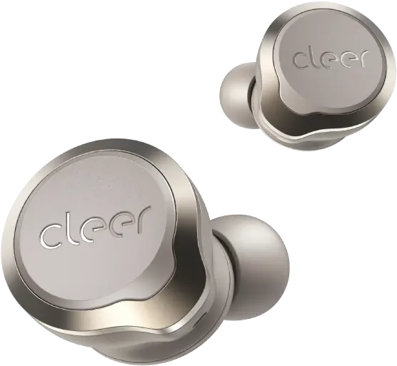 ALLYPLUS2BTSTNUS Cleer Ally Plus II Noise Canceling Wireless Earbuds - Light Gray-1