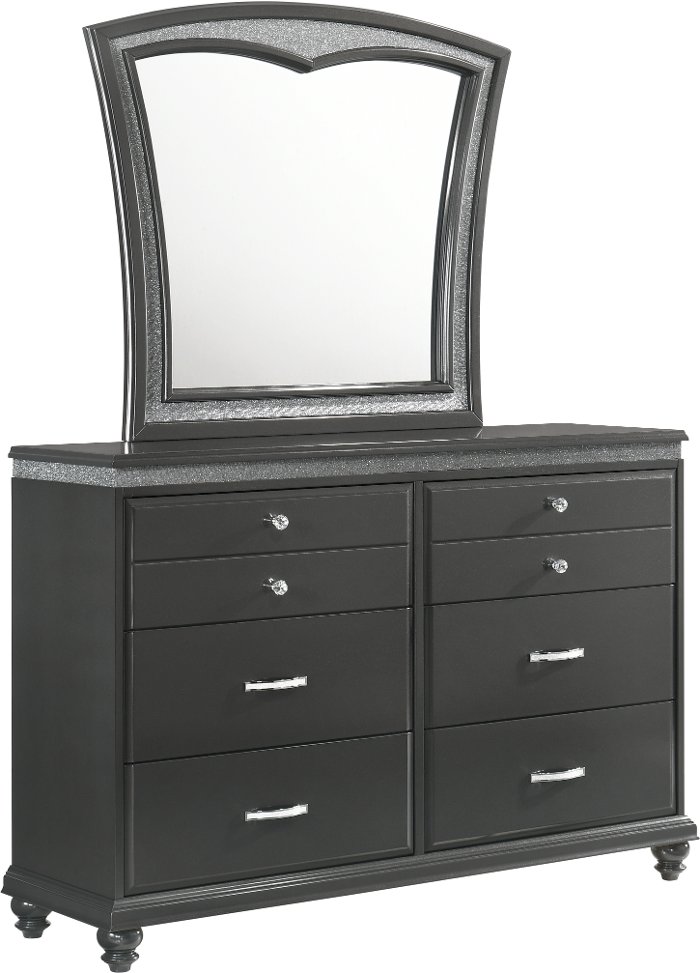 Contemporary Dark Gray Dresser - Frampton