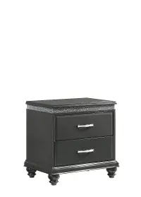 Contemporary Dark Gray Nightstand - Frampton