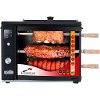 BG-03LXK-BLACK Brazilian Flame Rotisserie Grill with 3 Skewers and Upper Tray - Black