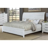 Farmhouse White Queen Sleigh Bed - Maybelle-1