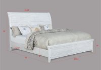 Farmhouse White Queen Sleigh Bed - Maybelle-2