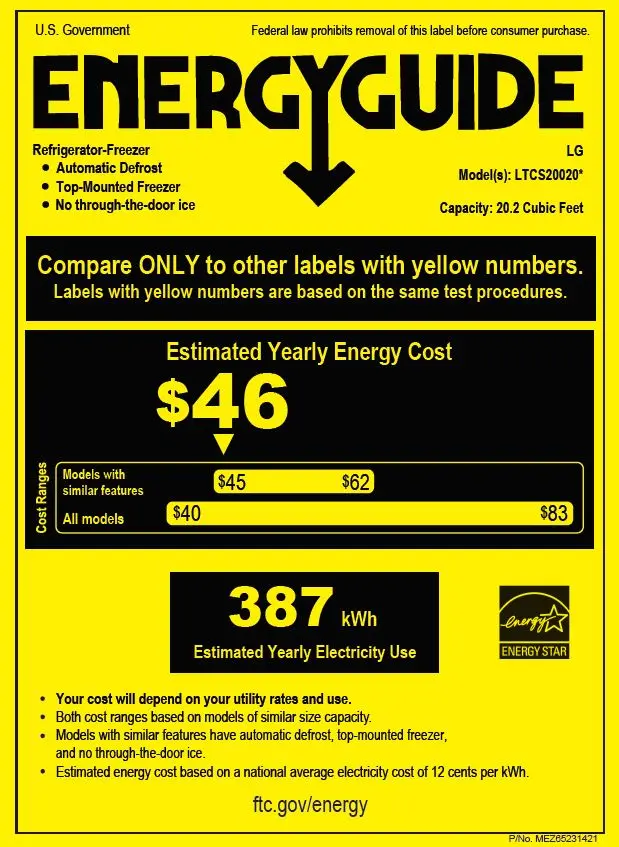 LTCS20020B LG 20.2 cu ft Top Freezer Refrigerator - 30 W Black-10