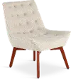 Ventura Mid Century Modern Beige Accent Chair