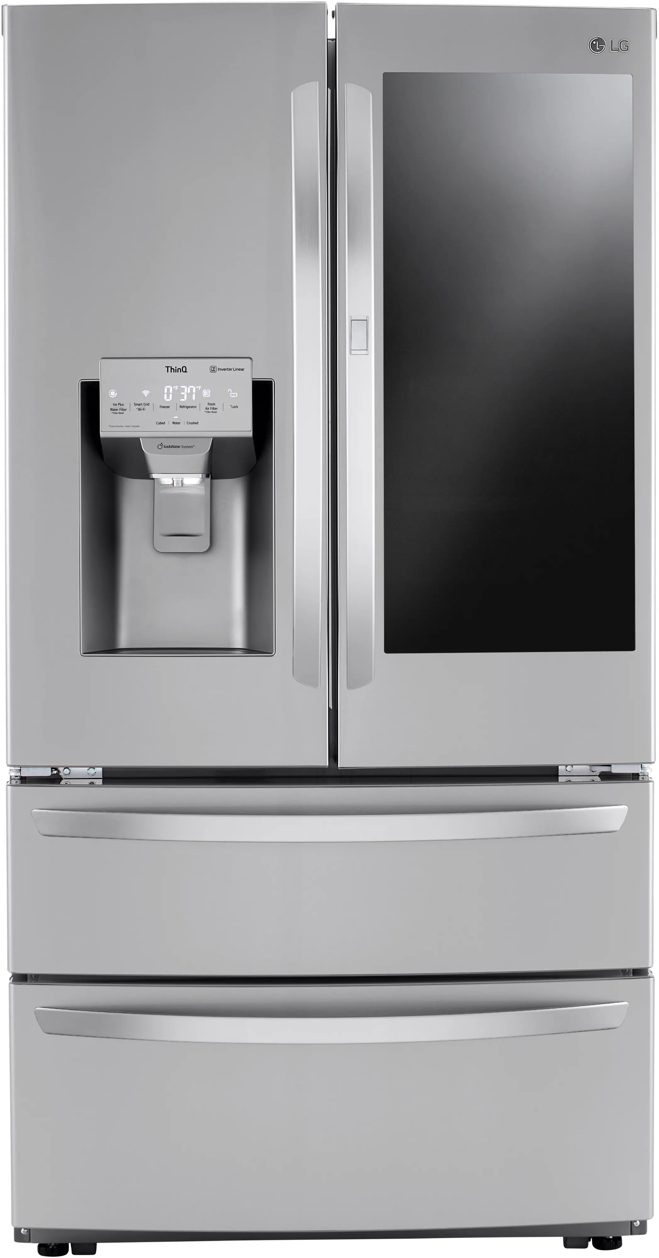 LRMVS2806S LG 28 cu ft 4 Door Refrigerator - Stainless Steel-1