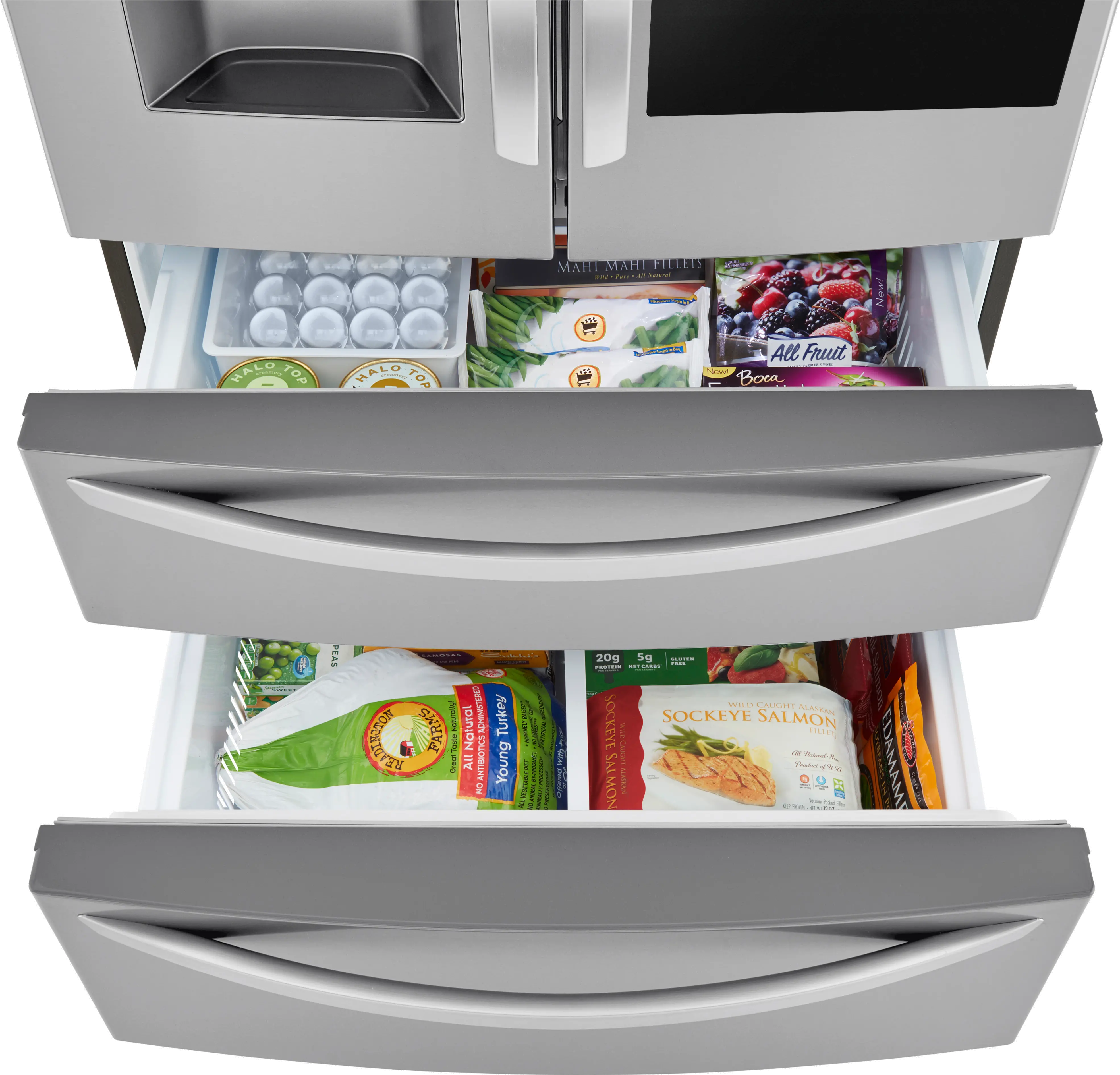 LRMVS2806S LG 28 cu ft 4 Door Refrigerator - Stainless Steel-10