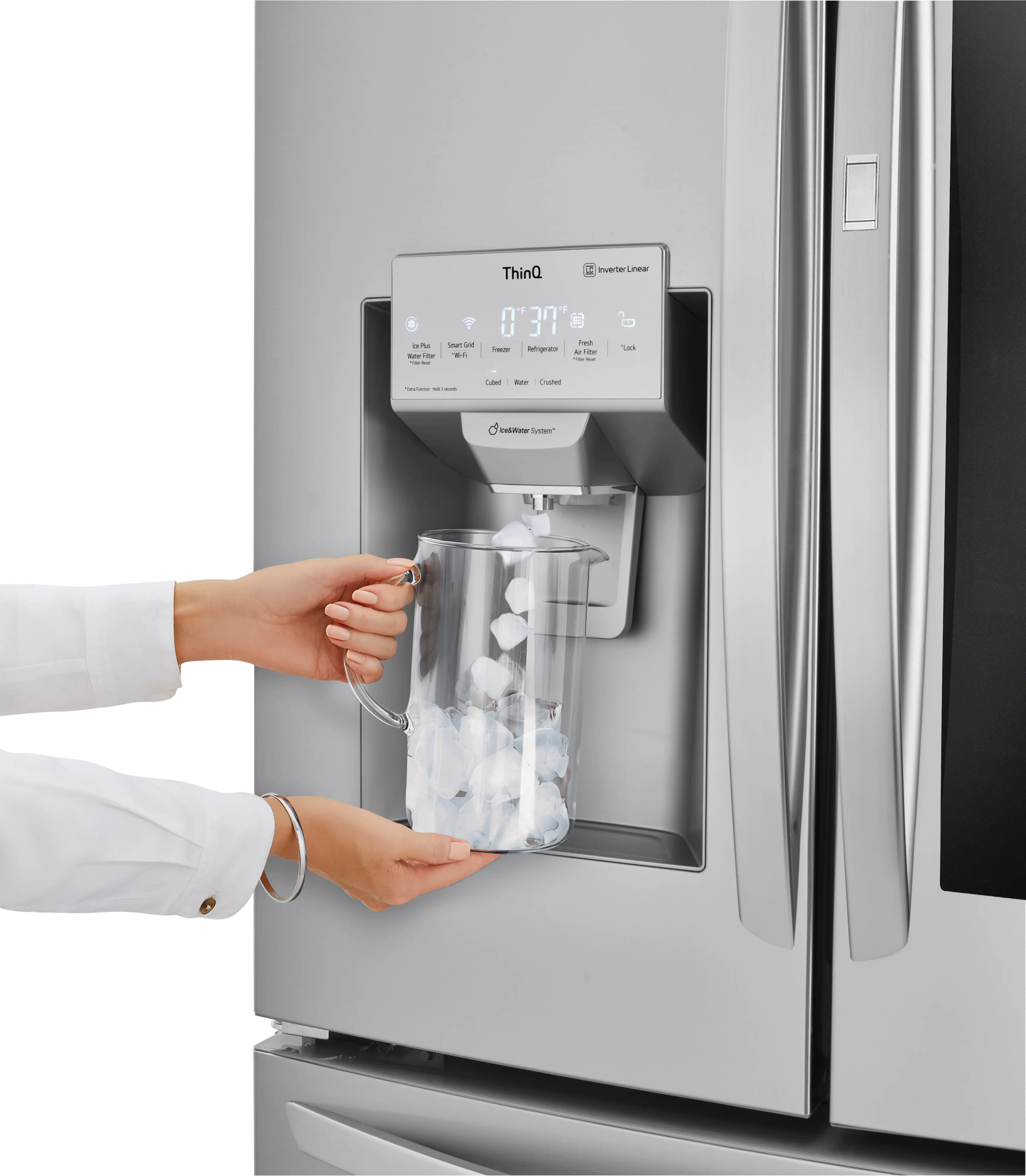 LRMVS2806S LG 28 cu ft 4 Door Refrigerator - Stainless Steel-6