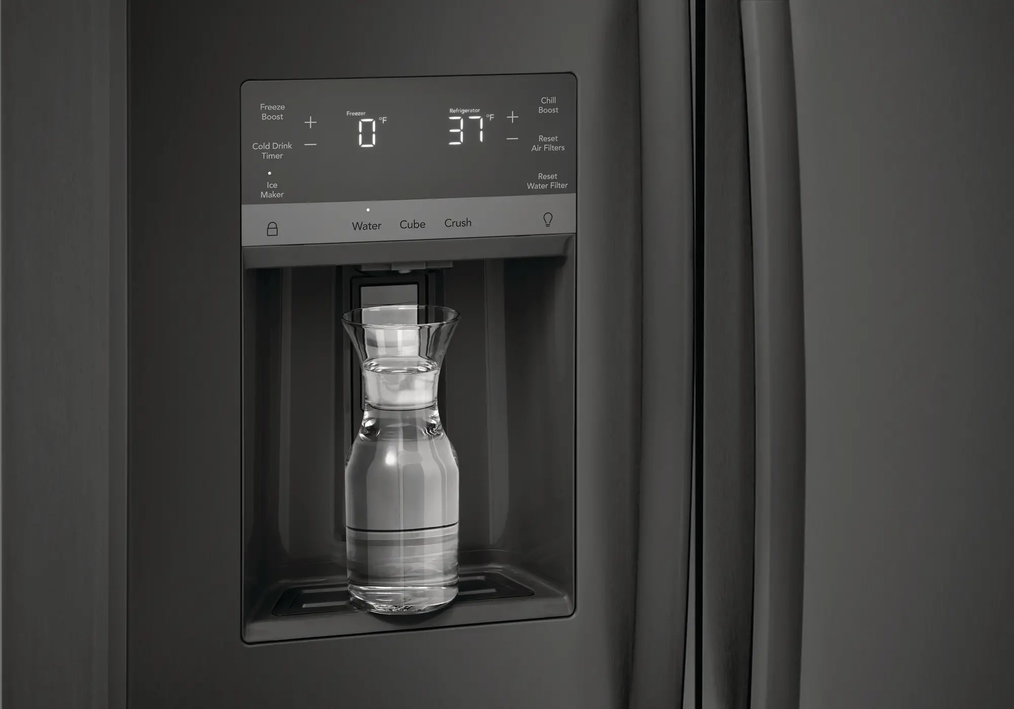 GRSS2652AD Frigidaire Gallery 25.6 cu ft Side by Side Refrigerator - Black Stainless Steel-3