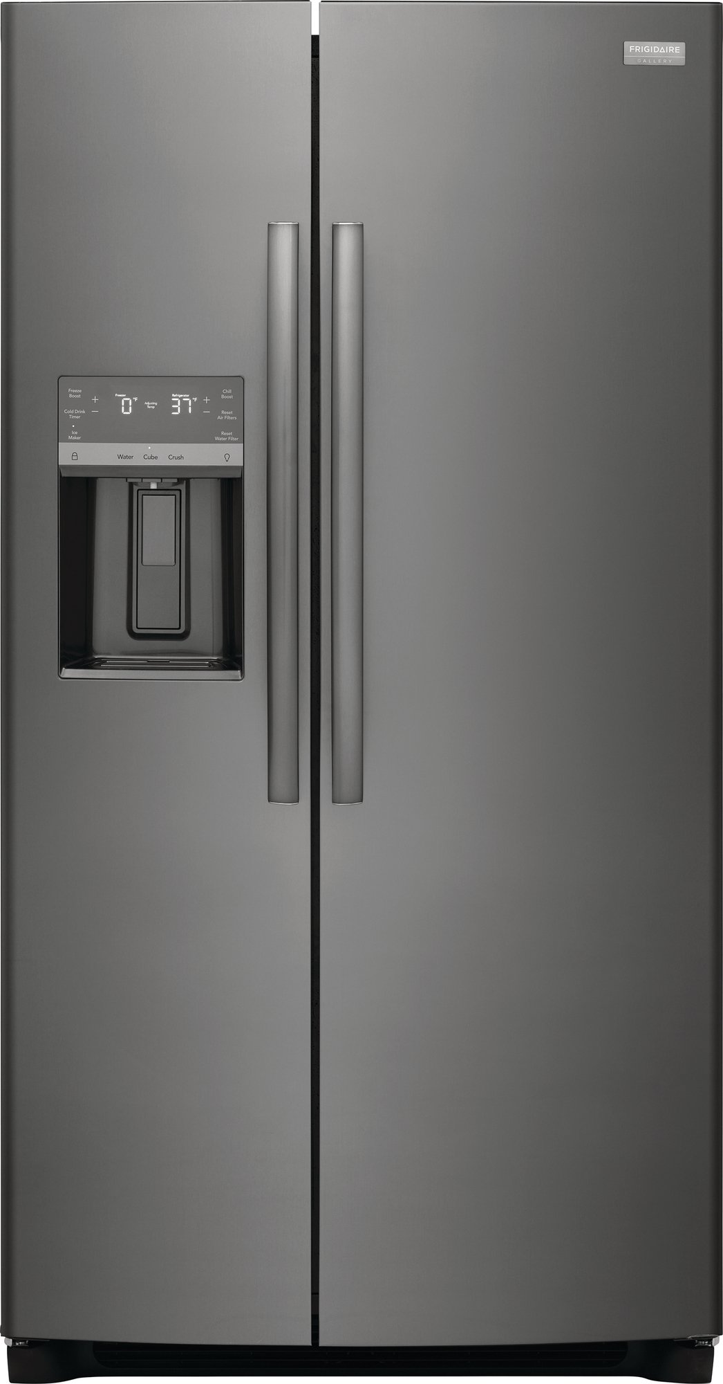 GRSS2652AD Frigidaire Gallery Side by Side Refrigerator - 25.6 cu. ft., 36 Inch Black Stainless Steel-1